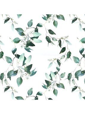 Floral Wallpaper Peel and Stick Wallpaper Green Contact Paper 17.7inch x 118.1''